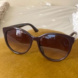 Gucci Burgundy Sunglasses